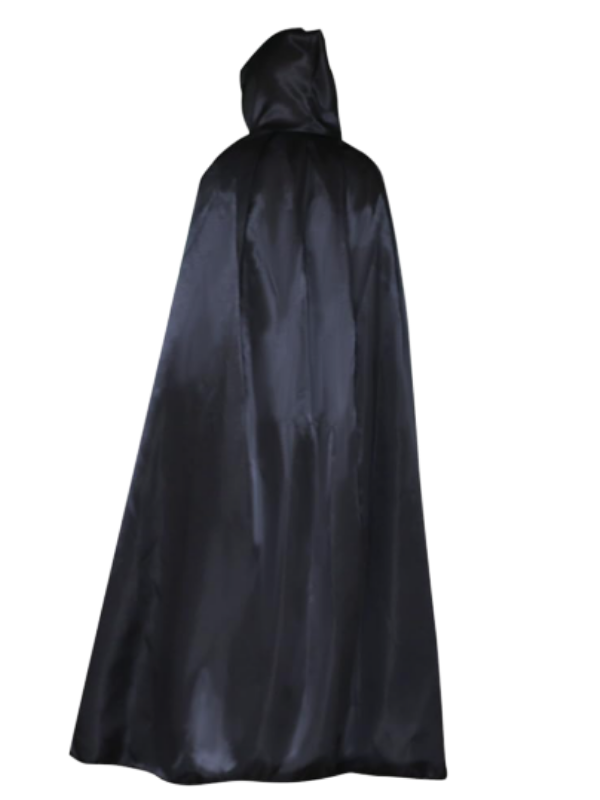 Kapüşonlu Siyah Pelerin, Halloween Aksesuaları