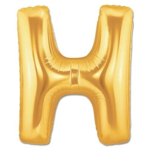 H Harf Foyo Balon Gold