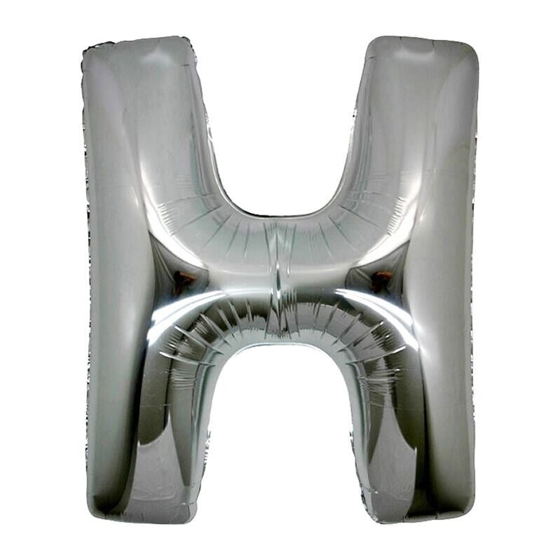 H Harf Folyo Balon Gümüş
