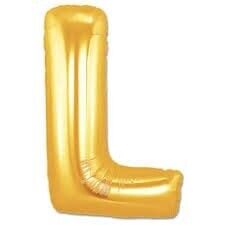 L Harf Folyo Balon Gold