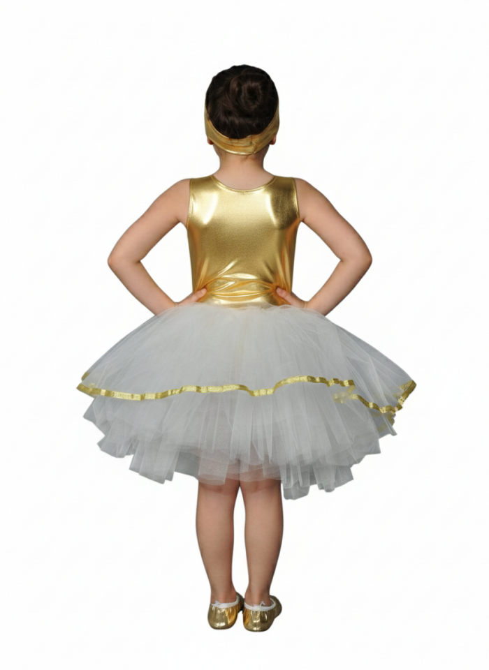 Gold & Beyaz Elbise Çocuk, Kız Çocuk Tütü Elbise