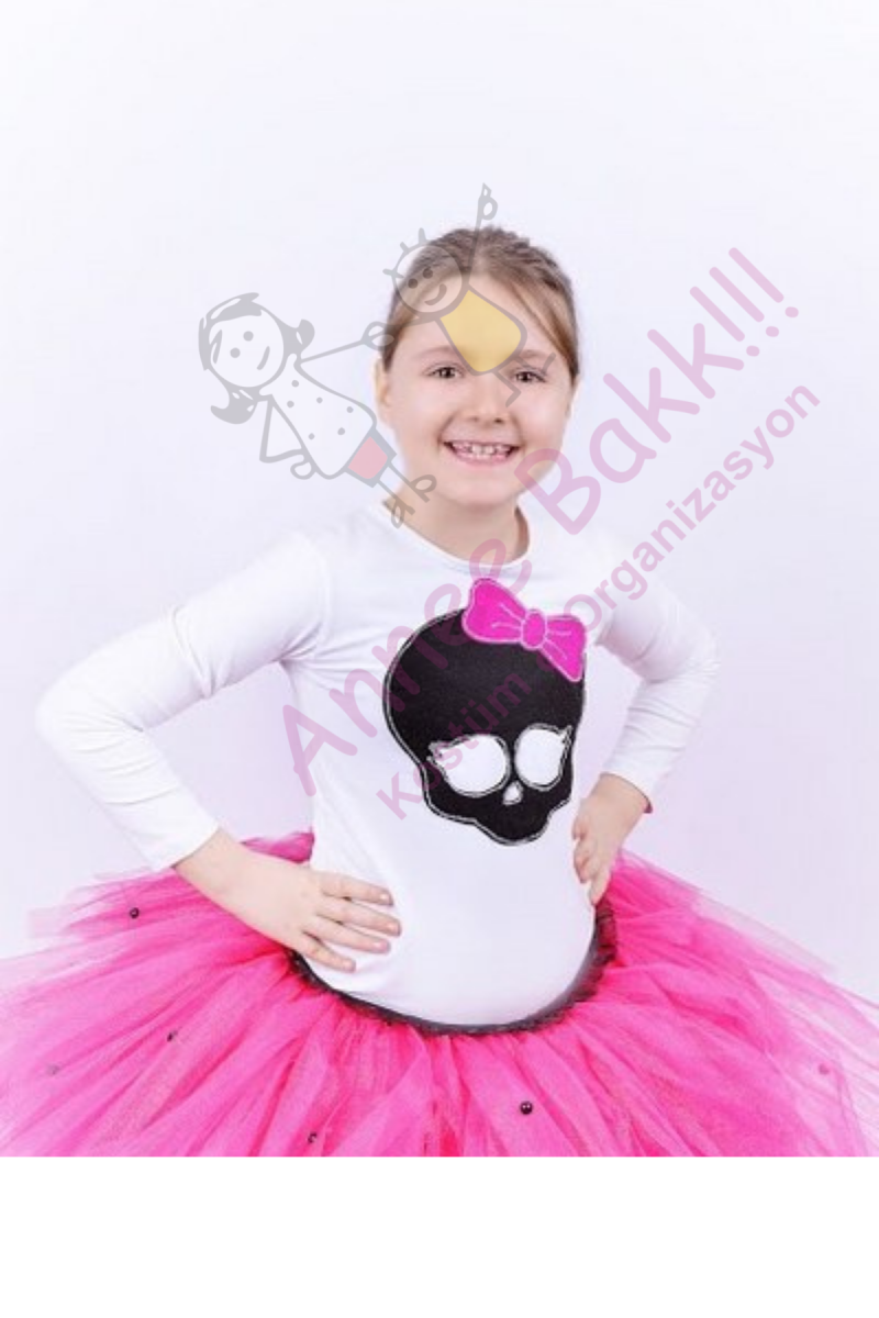 Kristal Tül Tütü Etek, Pembe Renk Kız Çocuk Tütü Etek