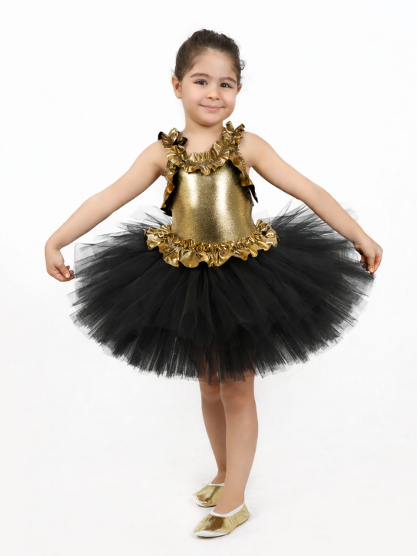 Gold Bale Kostümü, Kız Çocuk Bale Kostümü, Kız Bale Kıyafeti