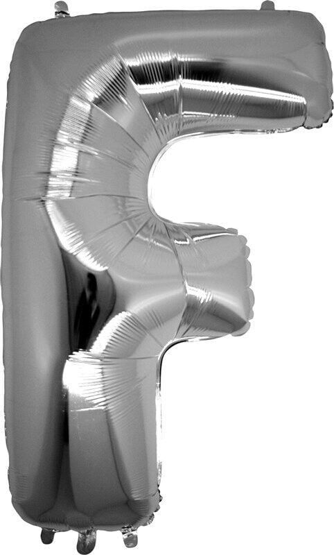 F Harf Folyo Balon Gümüş