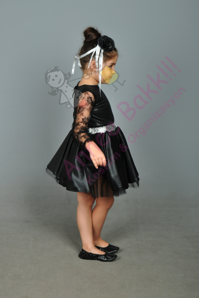 Modern Dans Kostümü, Tüllü Kız Çocuk Dans Kostümü