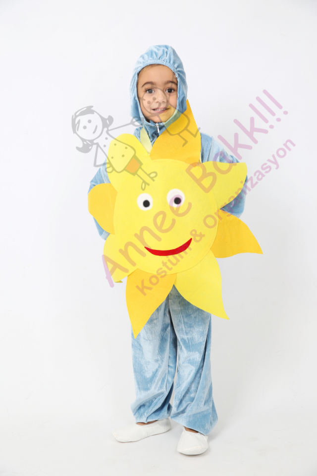 Çocuk Güneş Kostümü, Etkinlik Güneş Kıyafeti, Doğa Kostümleri