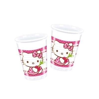 Hello Kitty Plastik Bardak 200cc 8'li
