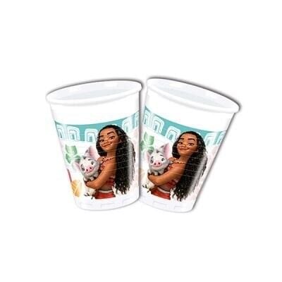 Prenses Moana plastik bardak 200 cc 8'li