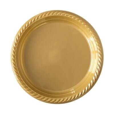 Altın-Gold Düz Tabak 25'li 22cm