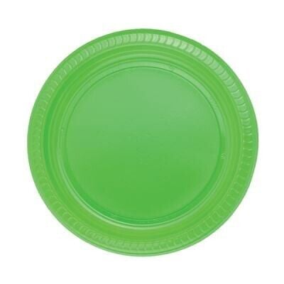 Yeşil Düz Tabak 25'li 22 cm