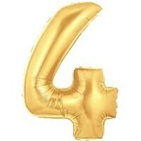 4 Rakam Folyo Balon Gold