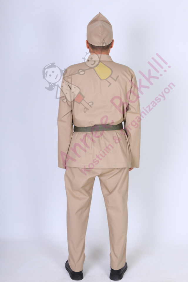 Yetişkinler İçin Kuva-i Milliye Asker Kostümü, Tarihi Tiyatro ve Gösteriler İçin Yetişkin Çanakkale Askeri Kostümü