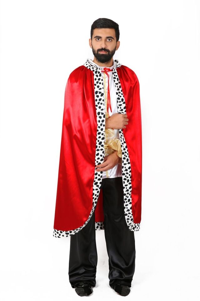 Kral Kostüm Pelerini, Kadife Kumaş Kral Pelerini, Karakter Kostüm Aksesuarları