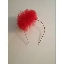 Tül Ponpon Taç, Rengarenk Taç, Sevimli Renkli Ponpon Taç