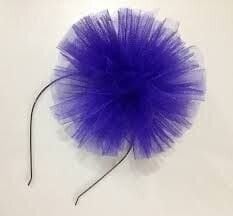 Tül Ponpon Taç, Rengarenk Taç, Sevimli Renkli Ponpon Taç