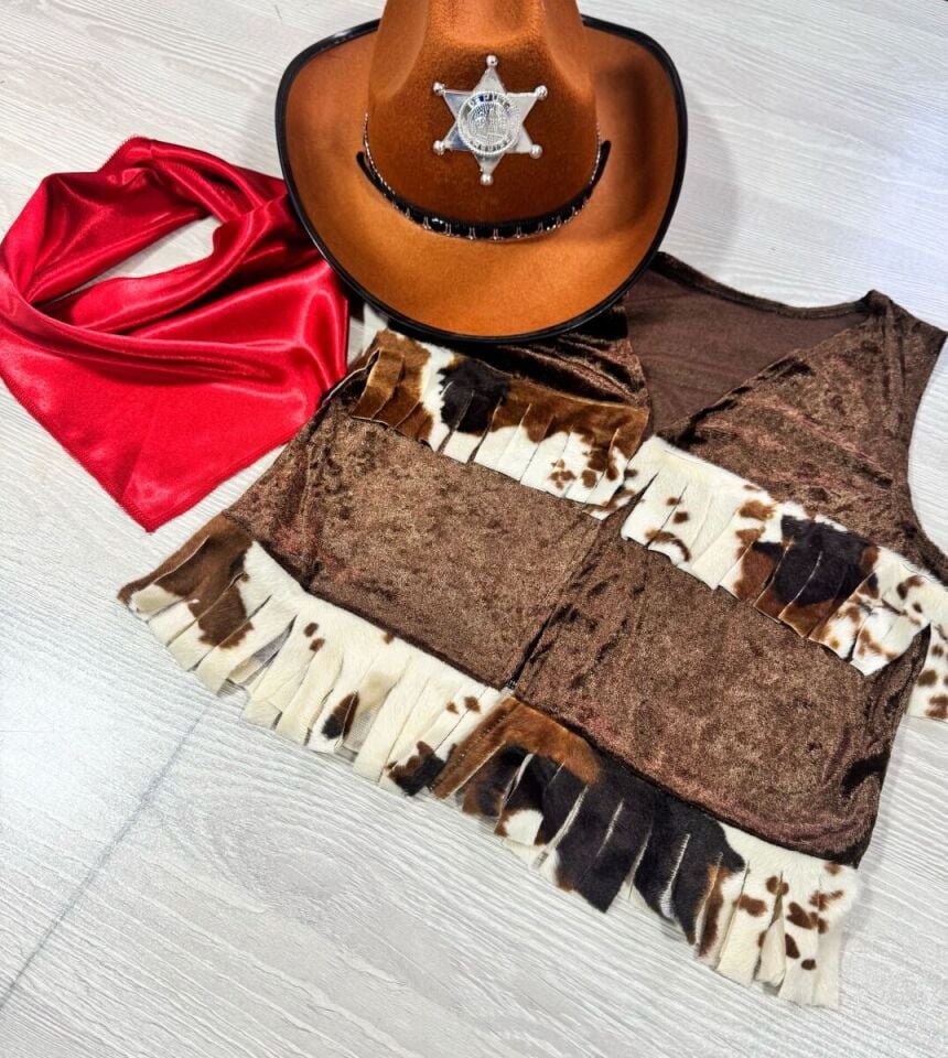 Kovboy Çocuk Aksesuar Seti, Kovboy Kostümü Aksesuar Seti