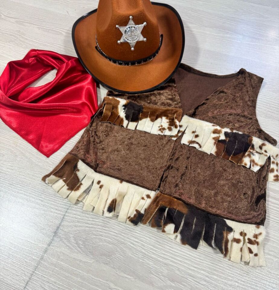 Kovboy Çocuk Aksesuar Seti, Kovboy Kostümü Aksesuar Seti