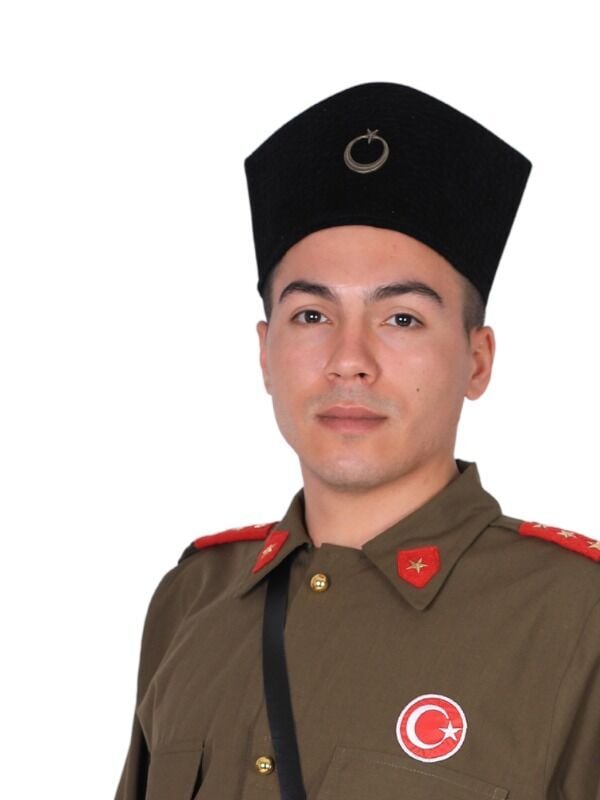 Yetişkinler İçin Atatürk Kalpak Şapka, Kalpak Şapka, Kurtuluş Savaşı Şapka