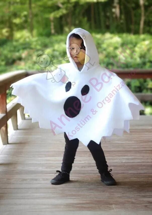 Sevimli Hayalet Çocuk Panço Pelerin, Cadılar Bayramı Hayalet Çocuk Panço