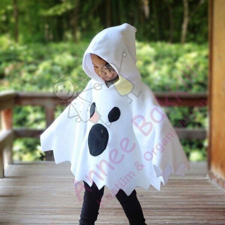 Sevimli Hayalet Çocuk Panço Pelerin, Cadılar Bayramı Hayalet Çocuk Panço