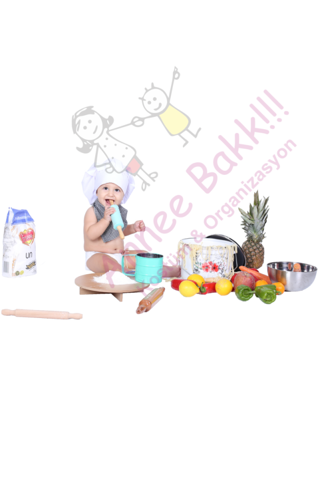 Aşçı Bebek Kostümü, Bebekler İçin Aşçı Kıyafeti, Bebek Chef Kostümü, Hızlı Kargo