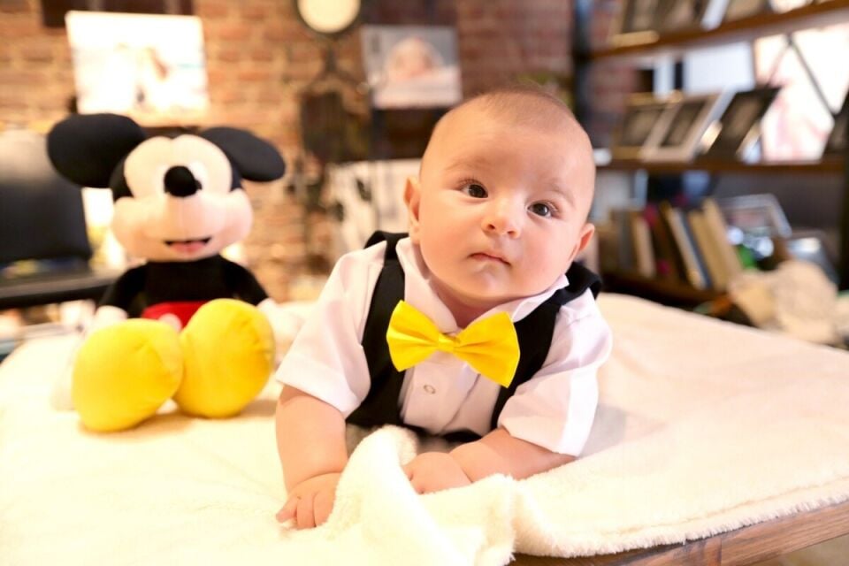 Bebek Mickey Mouse Kostümü, Minik Fare Bebek Kıyafeti, Hızlı Kargo