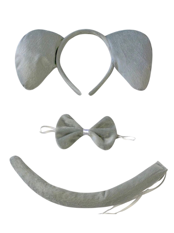 Çocuk Fil Taç Seti 3 Parça, Hayvan Taç Seti