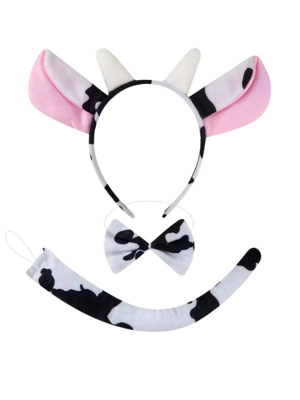 Çocuk İnek Taç Seti 3 Parça, Hayvan Taç Seti