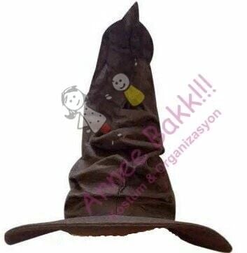 Harry Potter Şapkası, Büyücü Yetişkin Şapkası, Kadın - Erkek Harry Potter Şapkası