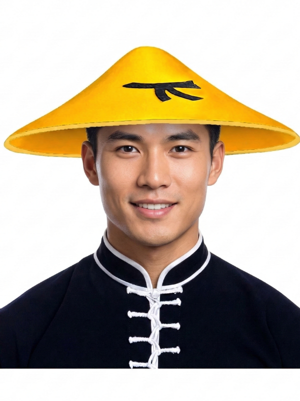 Uzak Doğu Asyalı Çin Japon Şapkası (Sarı)