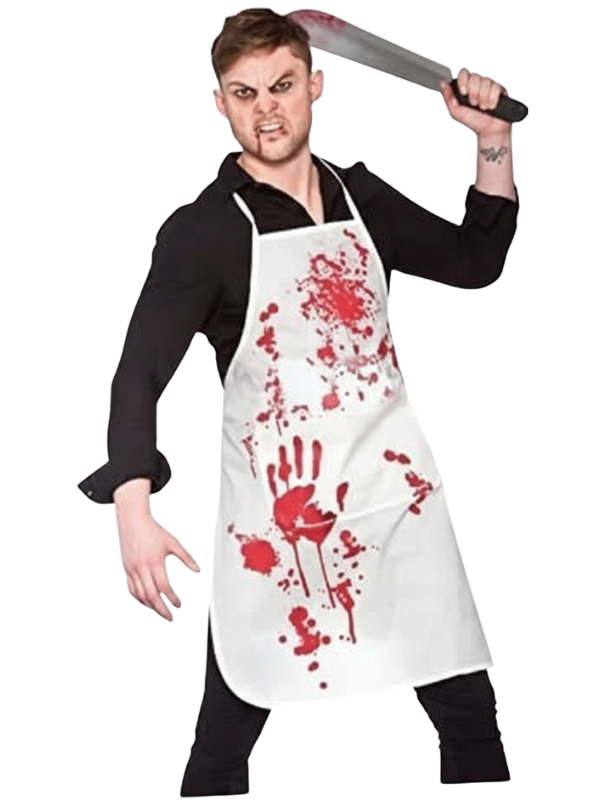 Cadılar Bayramı Katil Kasap Önlüğü, Kanlı Kasap Önlüğü, Halloween Aksesuarları