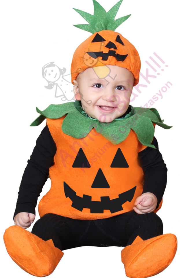 Cadılar Bayramı Tombik Balkabağı Kostümü, Bebek Balkabağı Kostümü, Hızlı Kargo