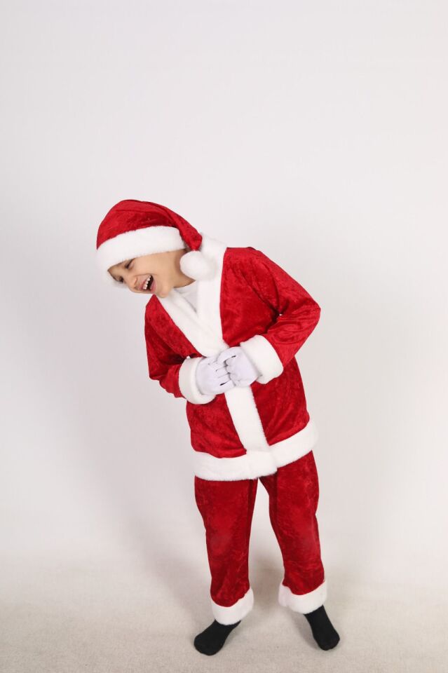 Noel Baba Çocuk Kostümü, Yeni Yıl Çocuk Noel Baba Kostüm