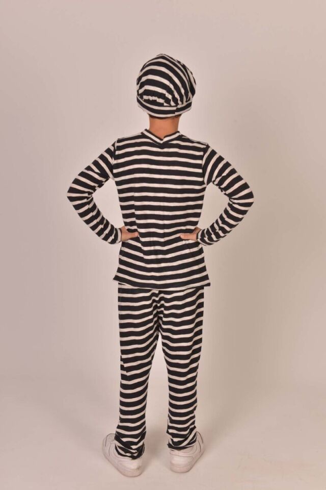 Dalton Çocuk Kostümü, Mahkum Çocuk Kıyafeti, Red-Kit Karakter Kostümleri