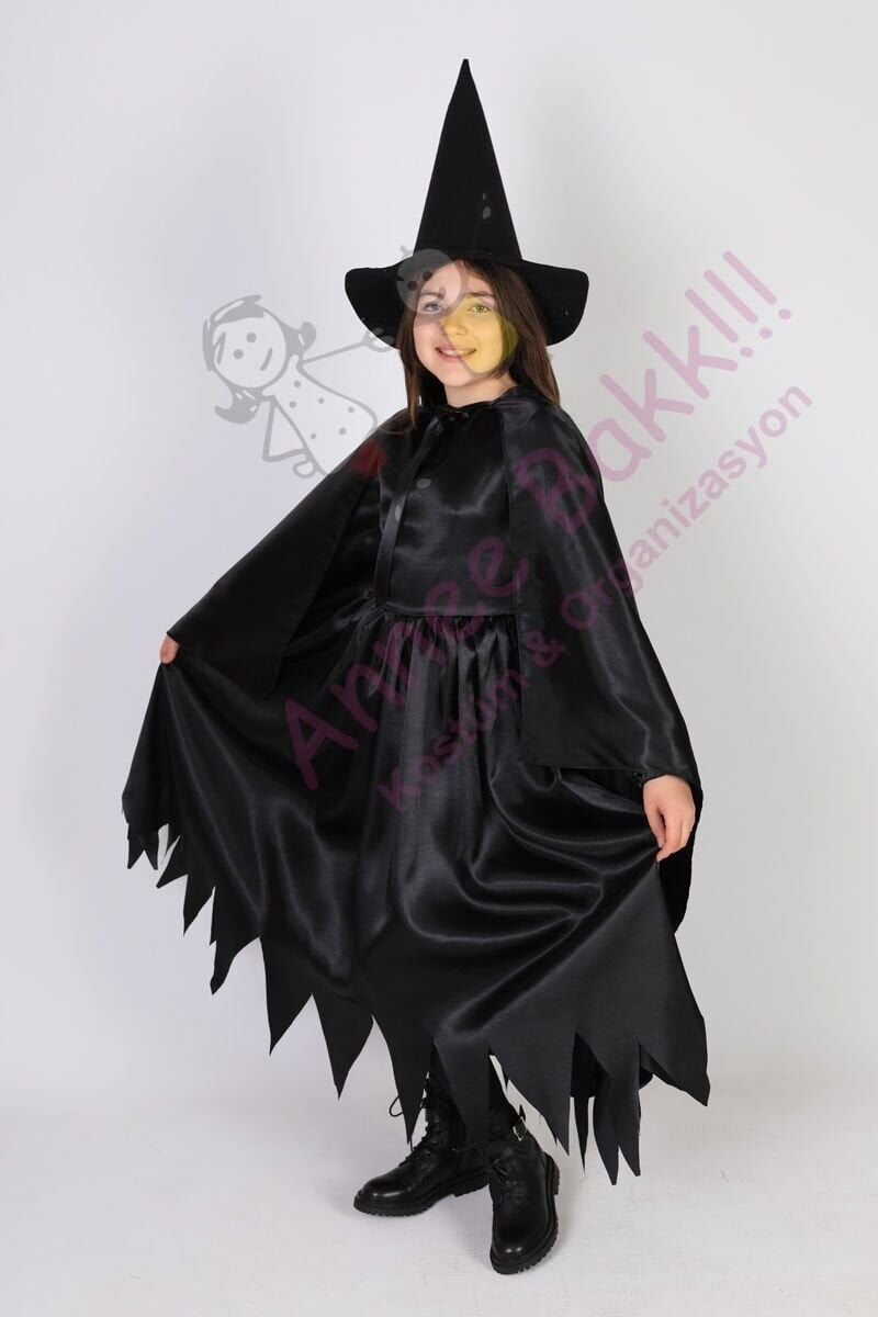 Klasik Cadı Kız Kostümü, Çocuk Cadı Kostümü