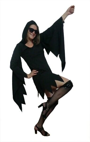 Yarasa Kadın Kostümü, Cadılar Bayramı Yarasa Kız Kostümü, Halloween Kostümleri