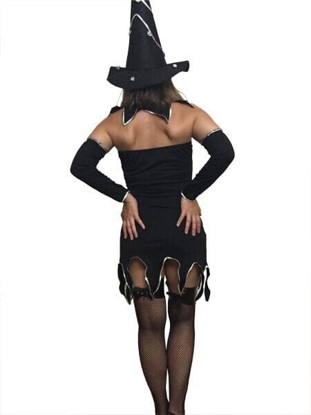 Straplez Cadı Kostümü, Yetişkin Kadın Cadı Kostümü, Cadılar Bayramı Kostümleri, Hızlı Kargo