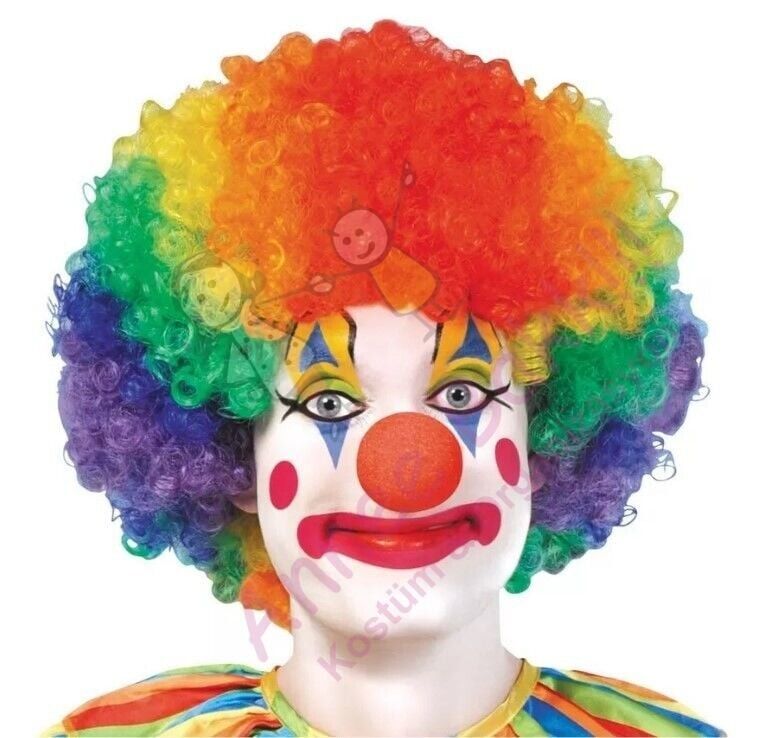 Palyaço Peruğu, Renkli Bonus Kafa, Renkli Palyaço Peruğu