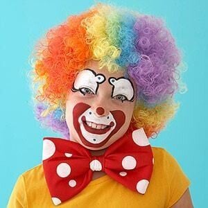 Palyaço Peruğu,  Karışık Renkli Bonus Çocuk Boy, Hızlı Kargo