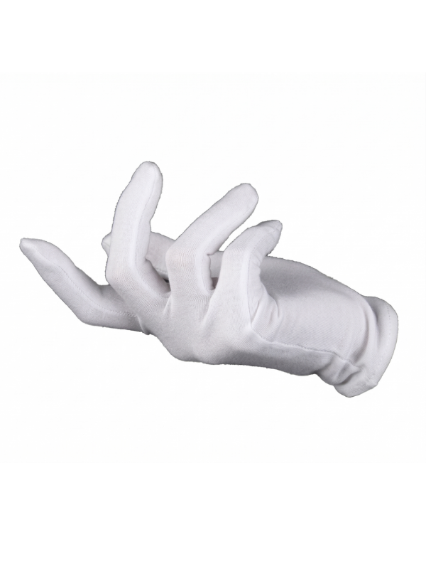 Beyaz Yetişkin Eldiveni, Sihirbaz Eldiveni, Kumaş Kostüm Eldiveni