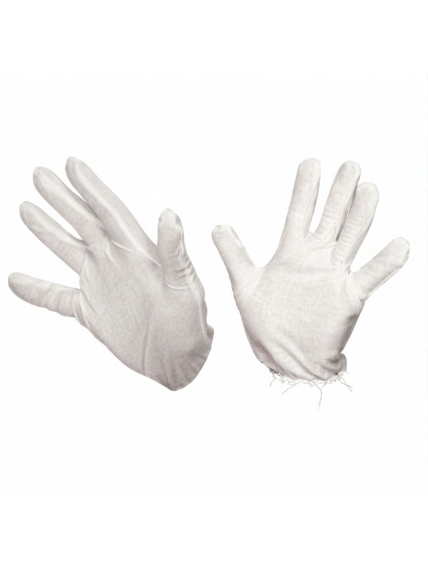 Beyaz Yetişkin Eldiveni, Sihirbaz Eldiveni, Kumaş Kostüm Eldiveni
