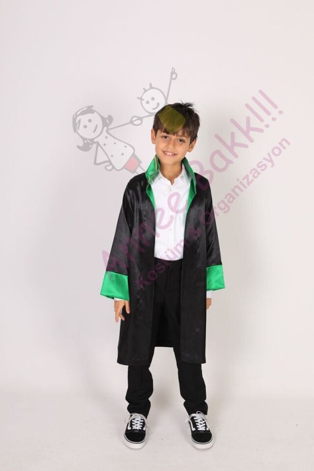 Hakim Çocuk Cübbesi, Çocuklara Özel Hakim Kostümü, Sevimli Meslekler Serisi