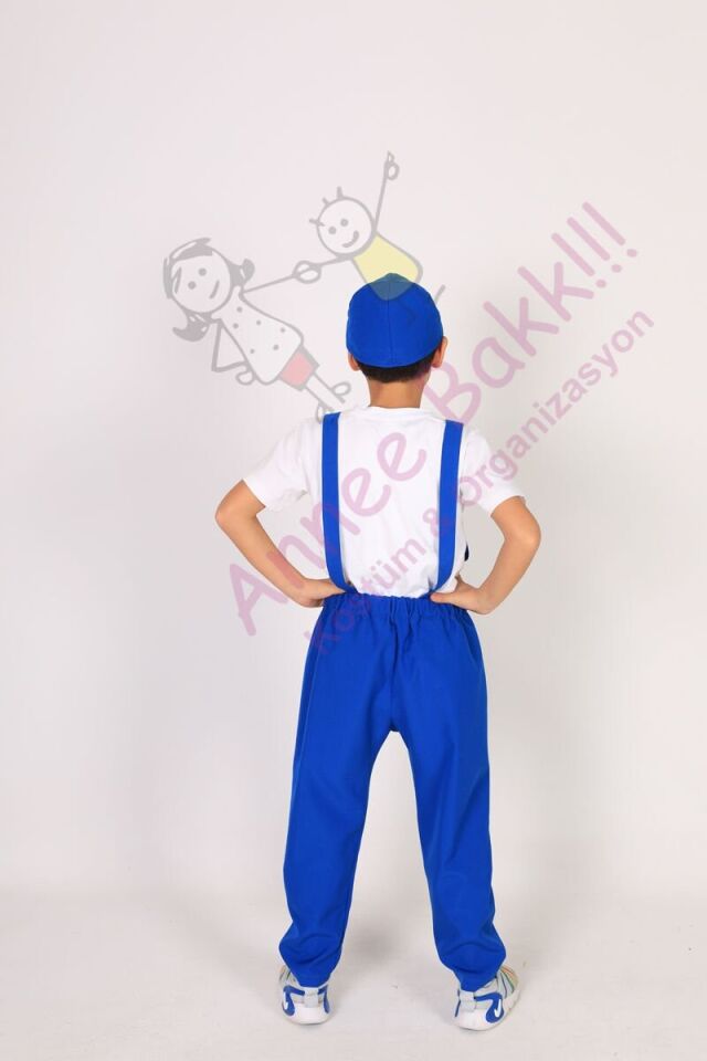 Tamirci Çocuk Kostümü, Tamirci Çocuk Kıyafeti, Çocuk Meslek Kostümleri
