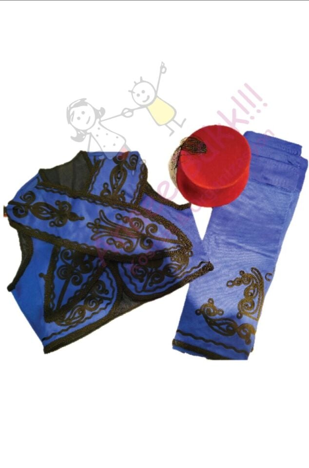 Efe Kostümü Potur Yelek Takım, Ege Yöresi Çocuk Kostümü