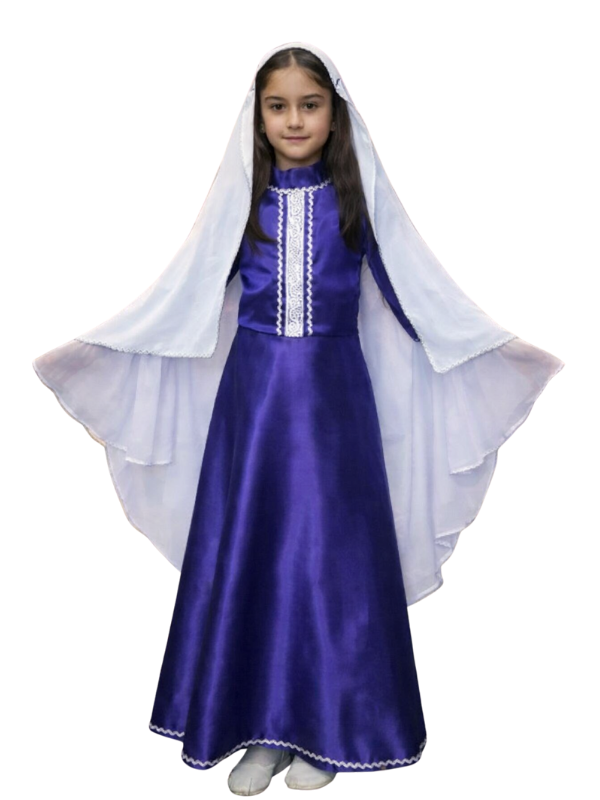 Kafkas Kız Elbisesi, Kafkas Dans Kostümü, Kız Çocuk Kafkas Dans Kıyafeti