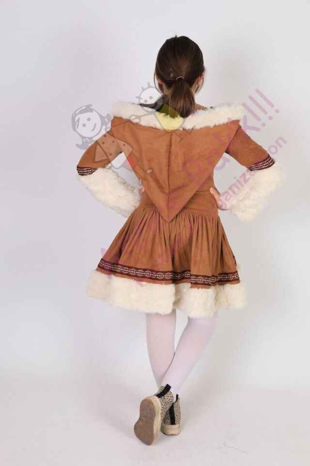 Eskimo Kız Çocuk Kostümü, Kız Çocukları İçin Eskimo Temalı Kostüm