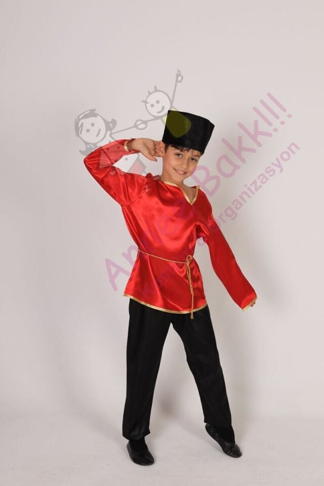 Rusya Erkek Çocuk Kostümü, Rus Kültürü Temalı Erkek Çocuk Kıyafeti