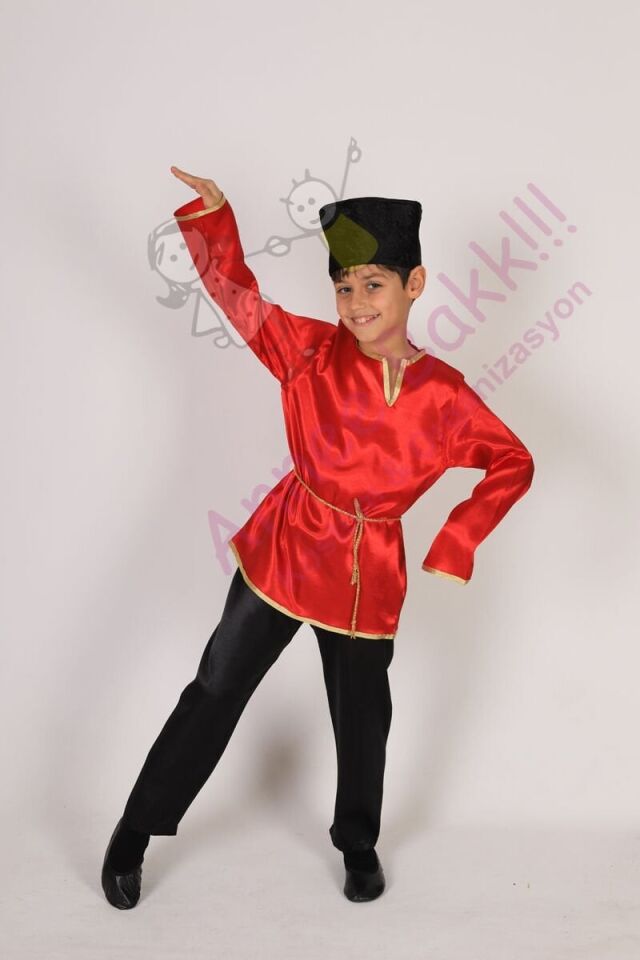 Rusya Erkek Çocuk Kostümü, Rus Kültürü Temalı Erkek Çocuk Kıyafeti