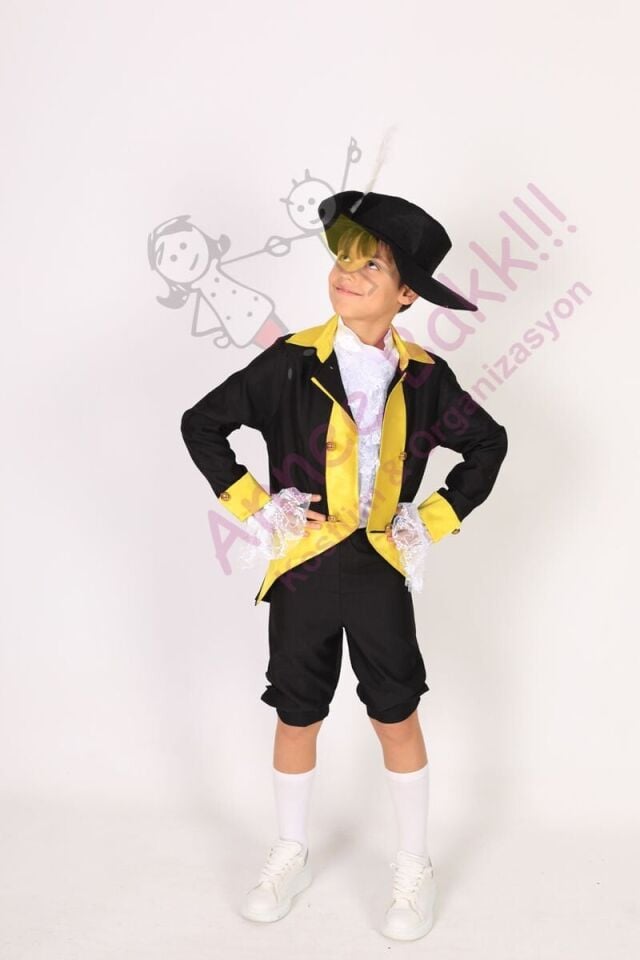 Fransa Temalı Erkek Çocuk Kostümü, Rönesans Dönem Çocuk Kıyafeti