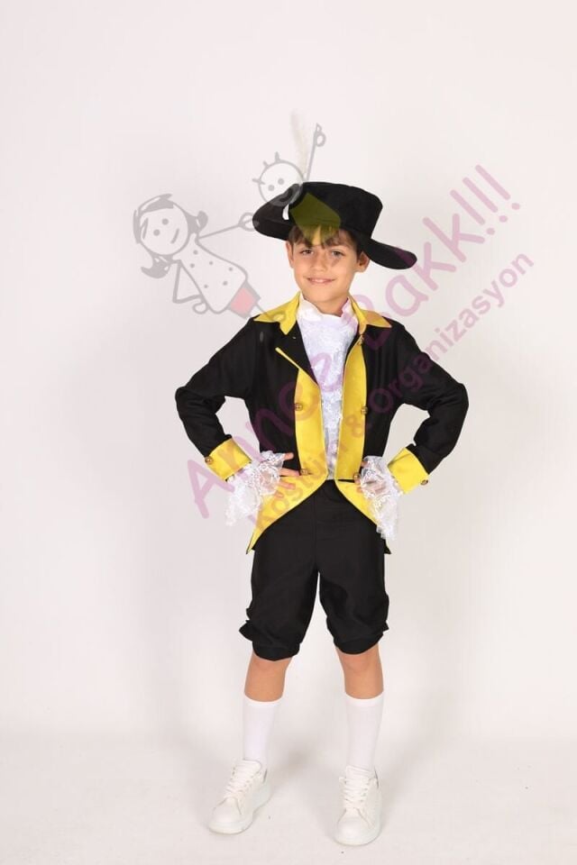 Fransa Temalı Erkek Çocuk Kostümü, Rönesans Dönem Çocuk Kıyafeti